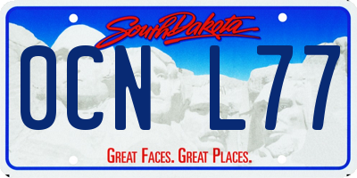 SD license plate 0CNL77