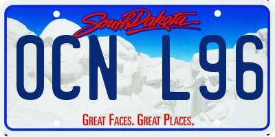 SD license plate 0CNL96