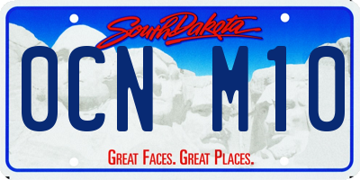 SD license plate 0CNM10