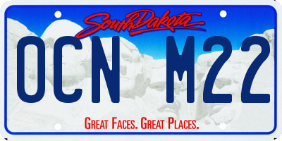 SD license plate 0CNM22