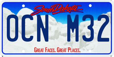 SD license plate 0CNM32