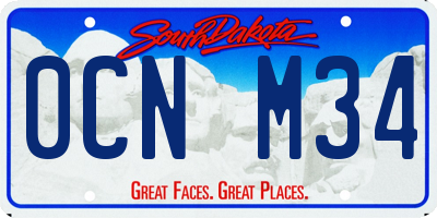SD license plate 0CNM34