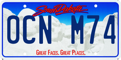 SD license plate 0CNM74