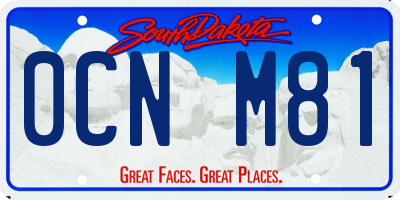 SD license plate 0CNM81