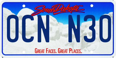 SD license plate 0CNN30