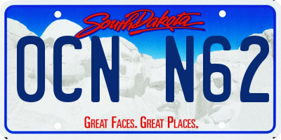 SD license plate 0CNN62