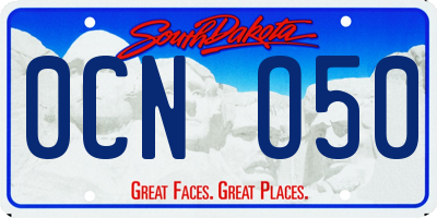 SD license plate 0CNO50