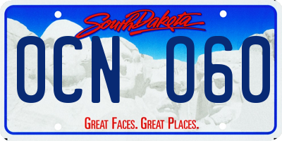 SD license plate 0CNO60