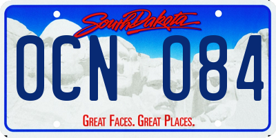 SD license plate 0CNO84