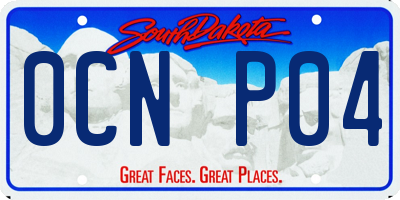 SD license plate 0CNP04