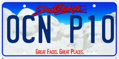 SD license plate 0CNP10