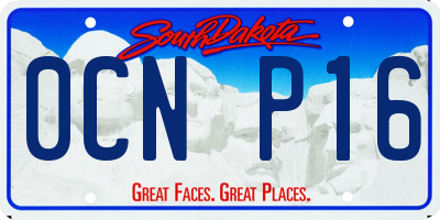 SD license plate 0CNP16