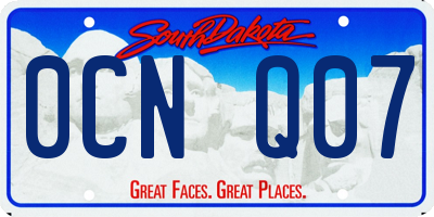 SD license plate 0CNQ07