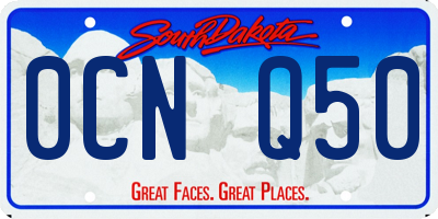 SD license plate 0CNQ50