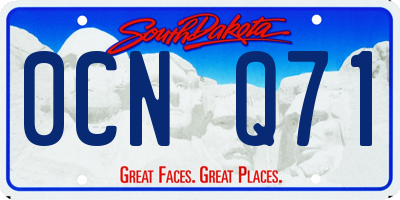 SD license plate 0CNQ71
