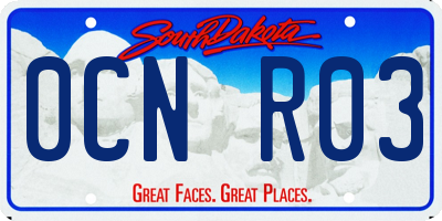 SD license plate 0CNR03
