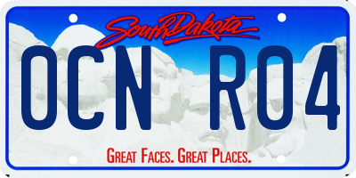 SD license plate 0CNR04