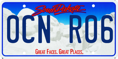 SD license plate 0CNR06