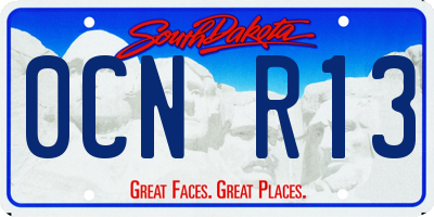 SD license plate 0CNR13