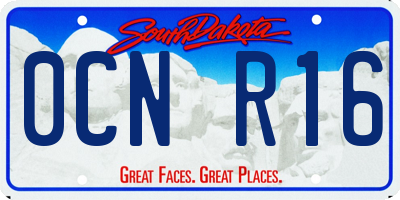 SD license plate 0CNR16