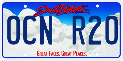SD license plate 0CNR20