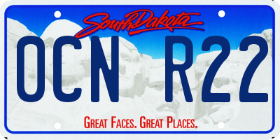 SD license plate 0CNR22