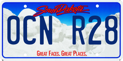 SD license plate 0CNR28