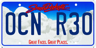 SD license plate 0CNR30