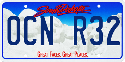 SD license plate 0CNR32