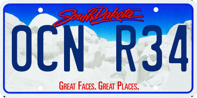 SD license plate 0CNR34