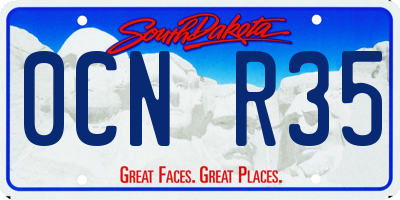 SD license plate 0CNR35