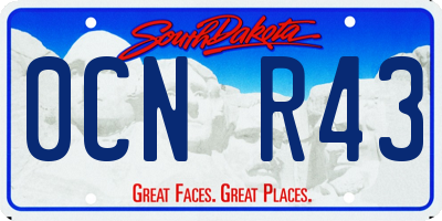 SD license plate 0CNR43