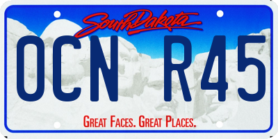 SD license plate 0CNR45