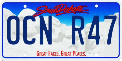 SD license plate 0CNR47
