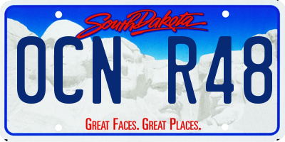 SD license plate 0CNR48