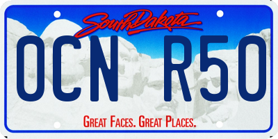SD license plate 0CNR50