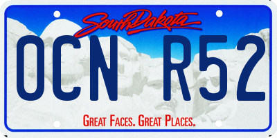 SD license plate 0CNR52