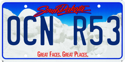 SD license plate 0CNR53