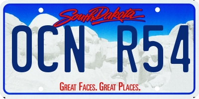 SD license plate 0CNR54
