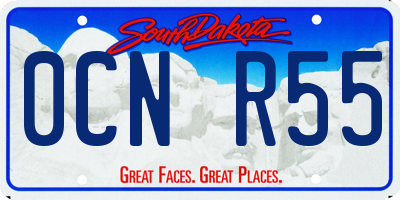 SD license plate 0CNR55