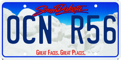 SD license plate 0CNR56