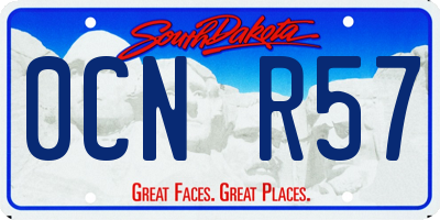 SD license plate 0CNR57