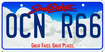 SD license plate 0CNR66