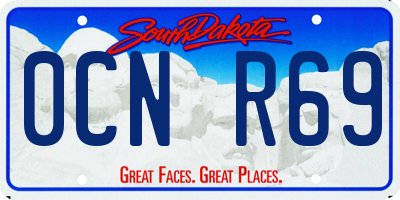 SD license plate 0CNR69