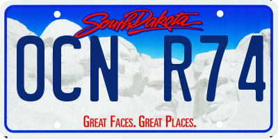 SD license plate 0CNR74