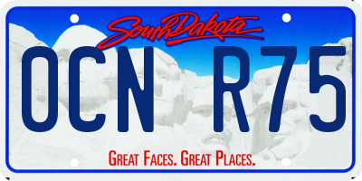 SD license plate 0CNR75