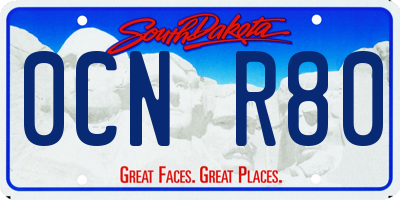 SD license plate 0CNR80