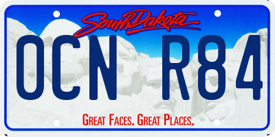 SD license plate 0CNR84