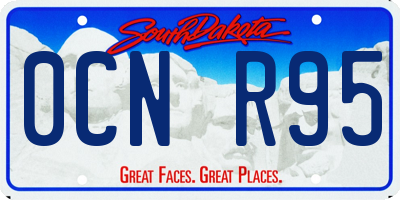 SD license plate 0CNR95
