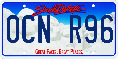 SD license plate 0CNR96